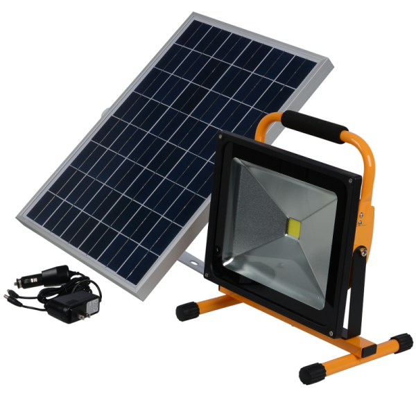 50W Portable Solar LED Flood Light